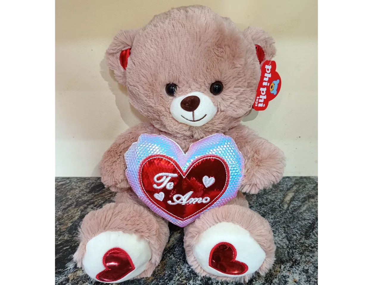 oso marron con corazon