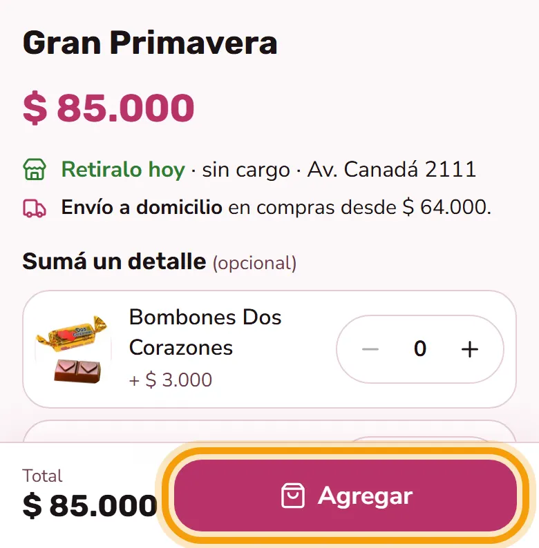 Tocá «Agregar».